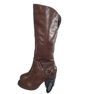 American Rag Emilee Brown Pull-On Knee Boots Sz 6M